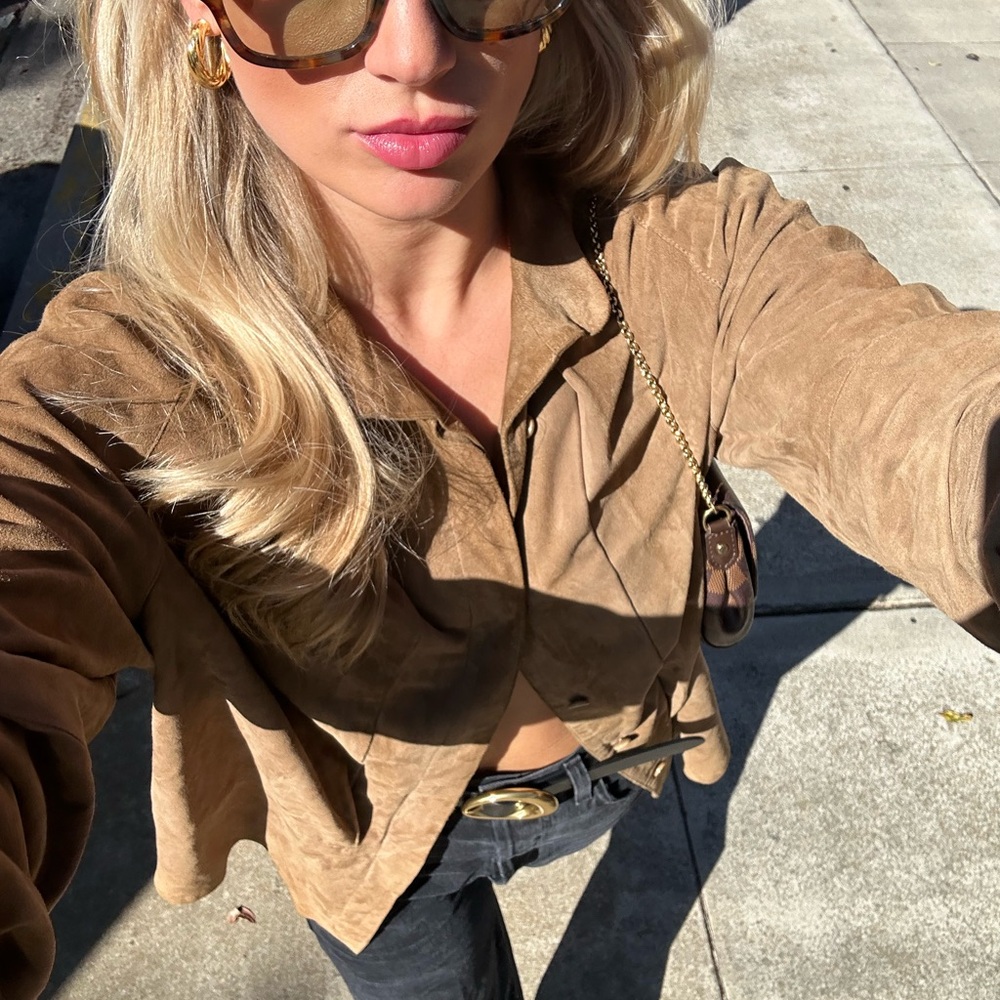 Vintage Suede Button Down - image 2